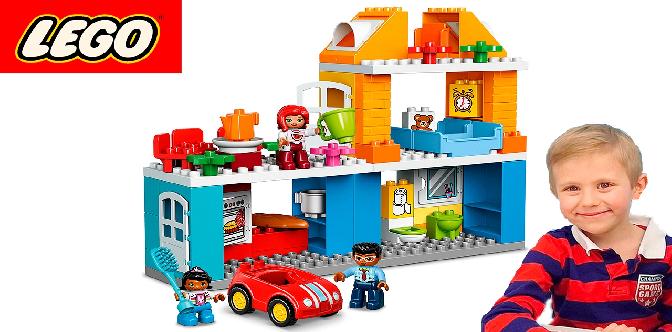 Даник и Мама играют в Лего набор - Семейный Дом. Развивающий конструктор для детей Lego Duplo 10835 смотреть
