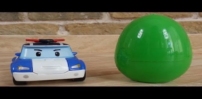 Мультфильм про трактор, который привез яйца с машинками Robocar Poli смотреть