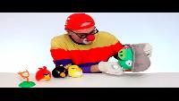 Клоун Дима - Игрушки птички Angry Birds - Смешные видео для детей