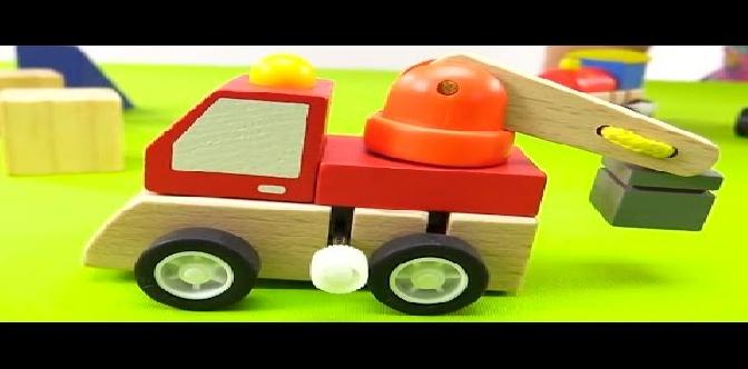 Мультик про Кротика и рабочие машинки - Деревянные игрушки - Игрушечные машинки смотреть