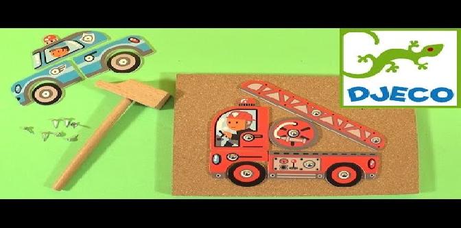 Развивающие машинки Джеко (Djeco) - игровой набор аппликация